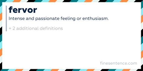 Fervor Definition For Healthcare