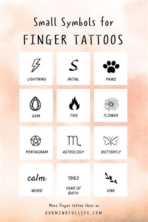 Finger Tattoo Symbols And Meanings Forearm Tattoo Ideas
