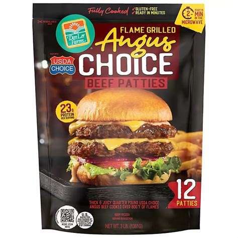 Flame Grilled Usda Choice Angus Patties Don Lee Farms Flame Grilled Usda Choice Angus Patties Don Lee Farms