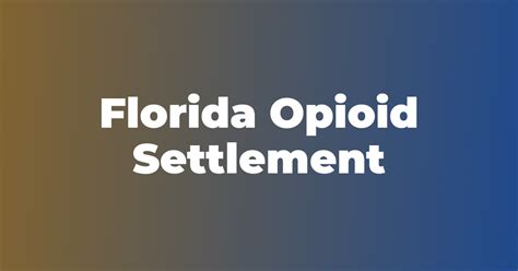 Florida Health Settlement