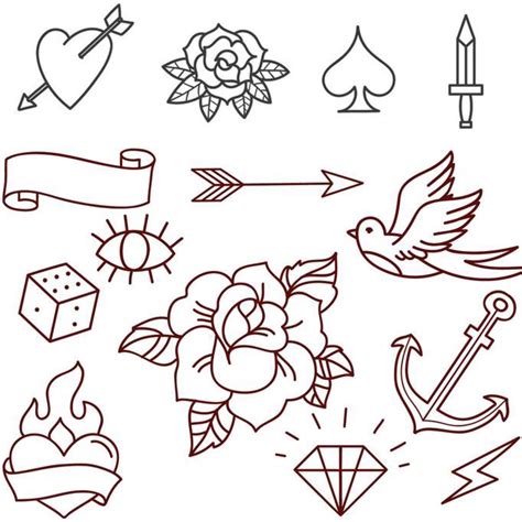 For Beginners Printable Outline Tattoo Stencil Designs Printable New