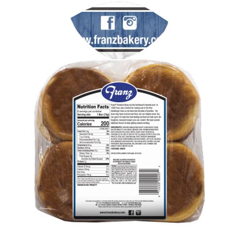 Franz Bbq Hamburger Buns 8 Ct 21 Oz Fry S Food Stores