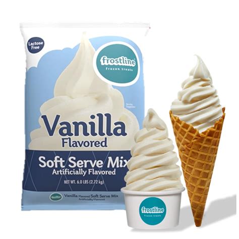 Frostline Vanilla Soft Serve Ice Cream Mix 6 Lbs Bag Case 6 X 6