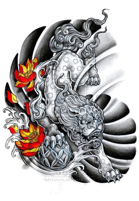 Fu Dawg By Hatefueled On Deviantart Japanese Tattoo Designs Japanese