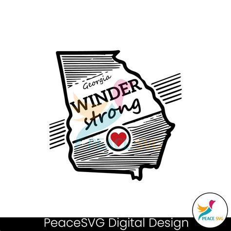 Georgia Winder Strong Support For Winder Svg Instant Download Peace Svg