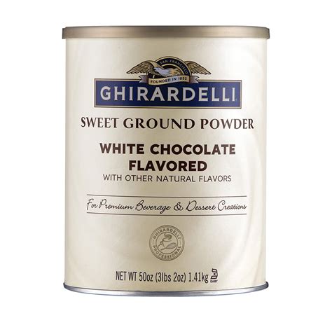 Ghirardelli 25 Lb Box Sweet Ground White Chocolate Powder Fortuna Enterprises