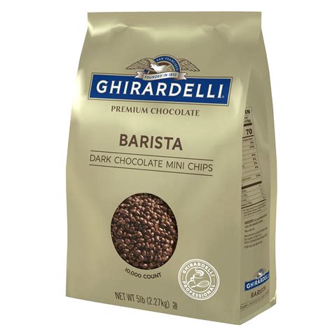 Ghirardelli Barista Mini Dark Chocolate Chips Case Foodservicedirect