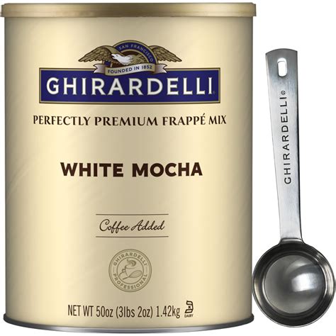 Ghirardelli White Mocha Frappe 3 12 Lb 6 Case Ghirardelli Chocolate Co Round Eye Supply