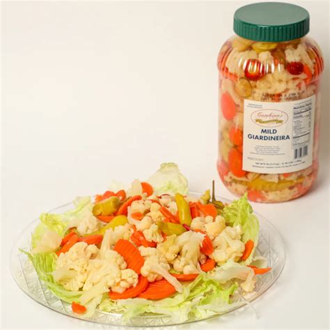 Giardiniera Salad Mix Gallon 2 Pack Gambinos Foods