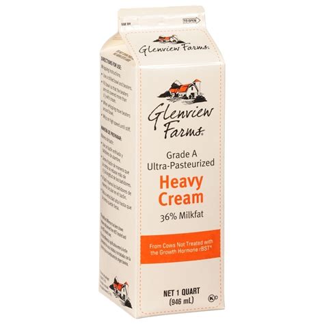 Glenview Farms Heavy Whipping Cream 40 Us Foods Chef Amp 39 Store