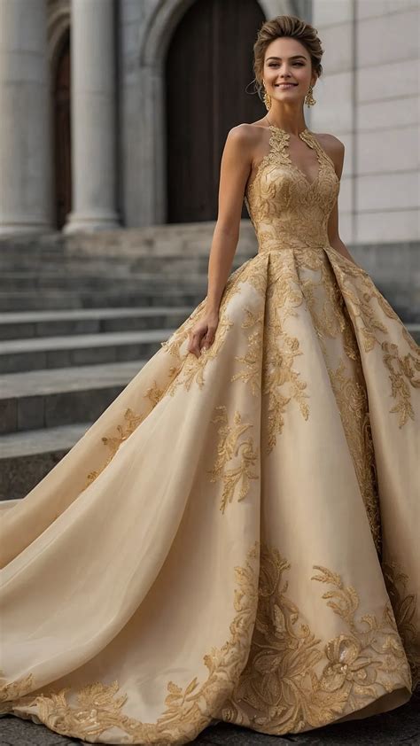 Best Gold Wedding Dress Choices for a Dazzling Day