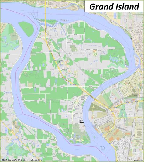 Grand Island Topo Map Ny Erie County Tonawanda West Area