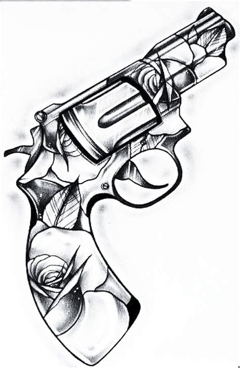 Gun Tattoo Stencils
