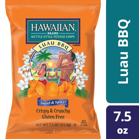 Hawaiian Brand Luau Bbq Kettle Style Potato Chips 7 5 Oz Ralphs