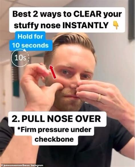 Health Expert Reveals Amazing Hack To Instantly Clear A Stuffy Nose