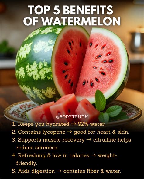 Healthtips Watermelon Is A Refreshing Delicious Fruit Which Contains Less Calories Keeps You Hydrated During The Summer Is Rich In Various Vitamins Summerfood Arogyaandhra