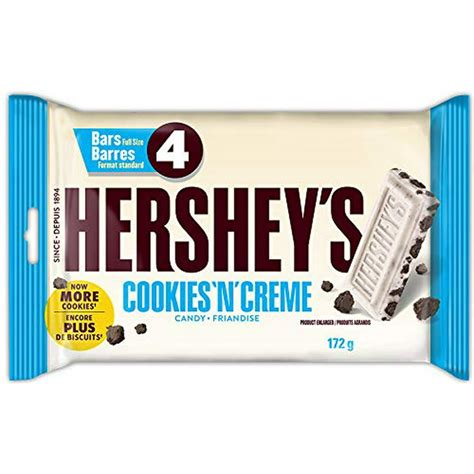 Hershey Amp 39 S Chocolate Bars Cookies Amp 39 N Amp 39 Creme 4Ct 172G 6 1Oz Hershey Amp 39 S Chocolate Bars Cookies Amp 39 N Amp 39 Creme 4Ct 172G 6 1Oz