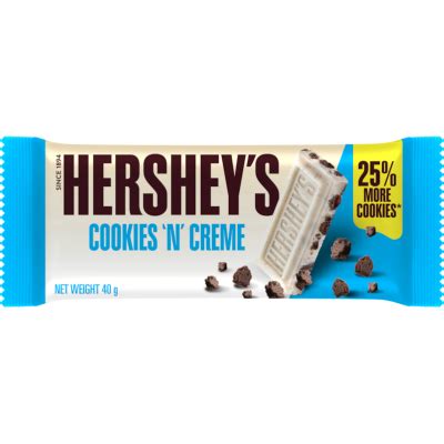 Hershey Amp 39 S Cookie Amp Cream Chocolate Bar 40G Gopotatoes Hershey Amp 39 S Cookie Amp Cream Chocolate Bar 40G Gopotatoes