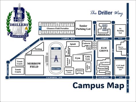 High School Bakersfield Map