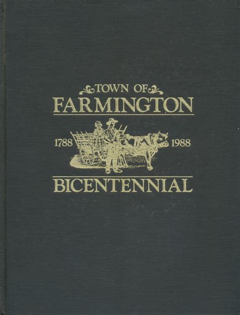 History Of The Town Of Farmington New York 1788 1988 Ebay