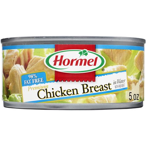 Hormel Premium Chicken Breast In Water 5 Oz Steel Can Hormel Premium Chicken Breast In Water 5 Oz Steel Can