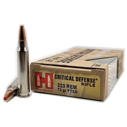 Hornady 223 Rem 73 Gr Ftx Critical Defense Shootingstore Hornady 223 Rem 73 Gr Ftx Critical Defense Shootingstore
