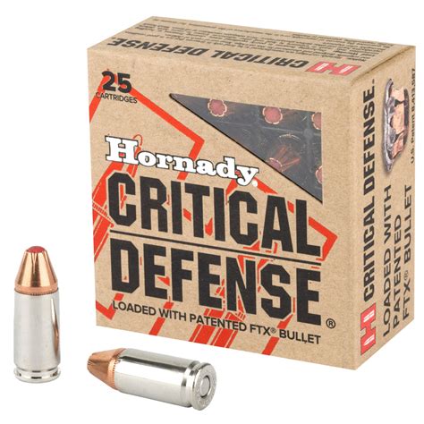 Hornady Critical Defense 9Mm 25 Rounds In Stock Order Now Hornady Critical Defense 9Mm 25 Rounds In Stock Order Now