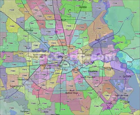 Houston Zip Code Map Printable Houston Zip Code Map Printable