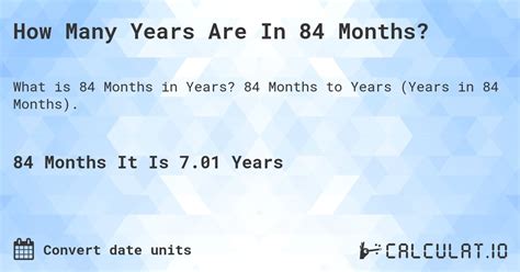 How Many Years in 84 Months? Fast Insight!