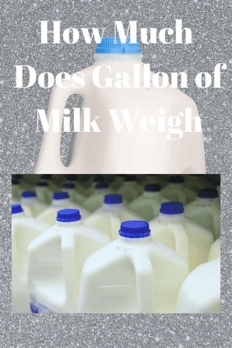 How Much Does Gallon Milk Weigh?