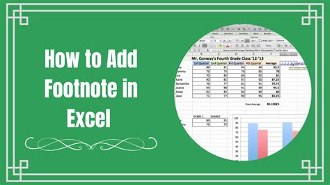 How To Insert Footnotes In Excel