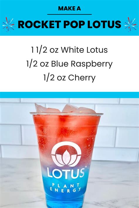 How To Make A Rocket Pop Lotus Energy Drink Energy Drink Recipe