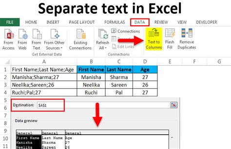 How To Separate Text In Excel Using Formula