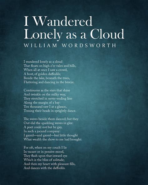 Uncovering the Meaning Behind 'I Wandered Lonely as a Cloud'