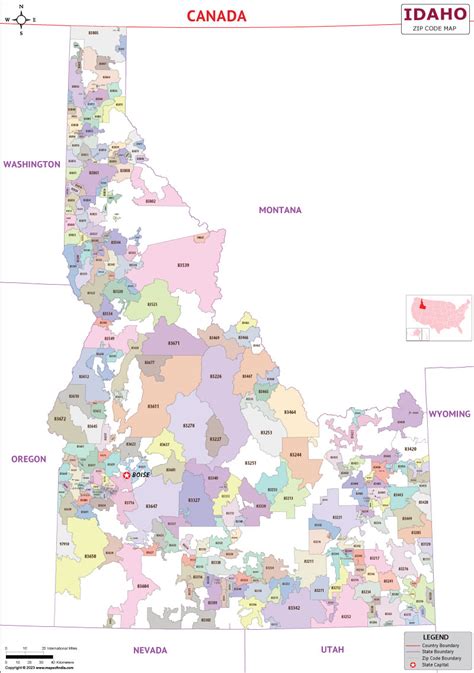 Idaho Zip Code Maps Id Maps Demographics And Zip Codes List Mapofzipcodes
