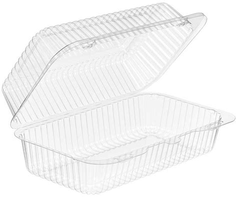 Inline Plastics Pet Clear Hinged Container 56 Ounce 500 Per Case Inline Plastics Pet Clear Hinged Container 56 Ounce 500 Per Case