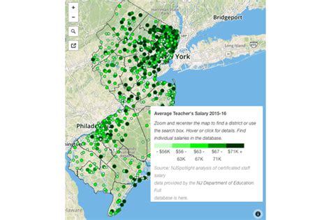 Interactive Map Salaries For Nj S Teachers School Administrators On Rise Nj Spotlight News