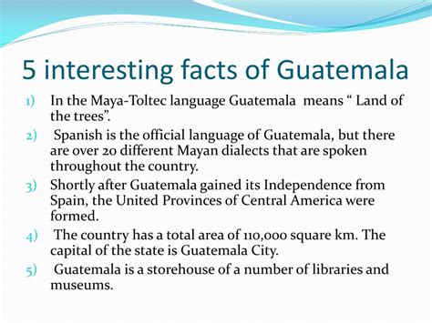 Interesting Facts De Guatemala At William Ruth Blog