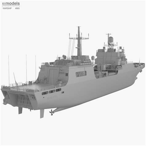 Ivan Gren Class Landing Ship 3D Model 199 Max 3Dm 3Ds Dae Dwg