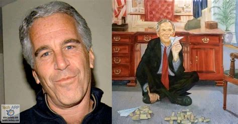 Jeffrey Epstein Painting Of George Bush