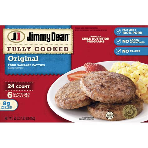 Jimmy Dean Original Pork Sausage Patties Bj S Wholesale Club