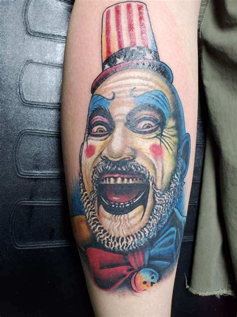 Just Got A New Tattoo Thought You F Ellow Rob Zombie Fans Might Appreciate It Captainspaulding Houseof1000corpses Thedevilsrejects 3Fromhell R Robzombie