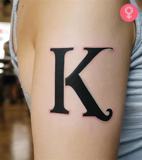 K Letter Tattoo Designs 8 Unique Ideas For Personal Style
