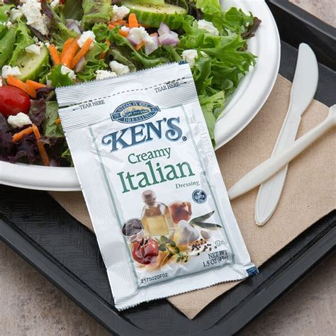 Ken Amp 39 S Foods 1 5 Oz Creamy Italian Dressing Packet 60 Case