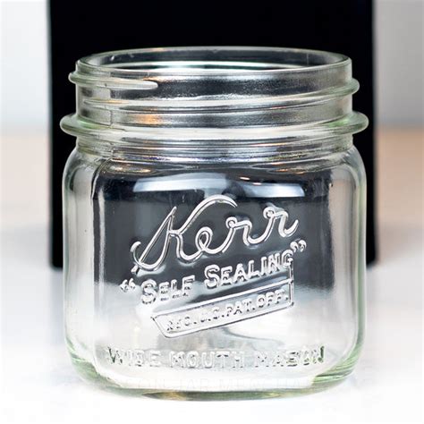Kerr Self Sealing Reg U S Pat Off Square Wide Mouth Pint Mason Jar Merchant
