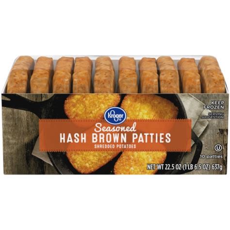 Kroger Seasoned Hash Brown Patties 10 Ct 22 5 Oz Fry S Food Stores