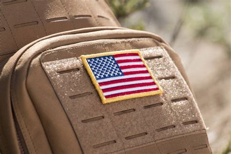 La Police Gear 3 25 X 2 Us Flag Embroidered Patch Desert