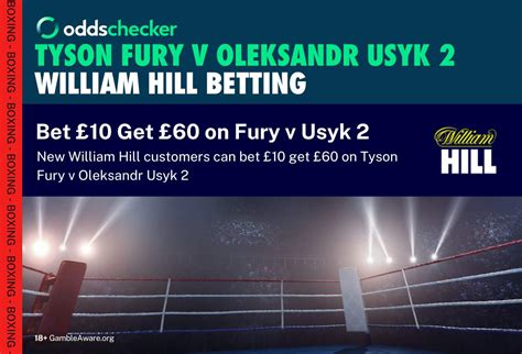 Latest Fury V Usyk 2 Betting Odds And Markets Bet 10 Get 60 Bonus From William Hill Oddschecker
