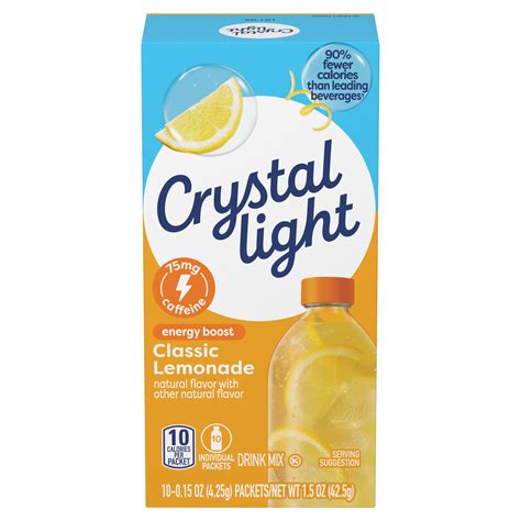 Lemonade Naturally Flavored Powdered Drink Mix Crystal Light