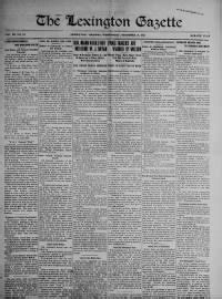Lexington Gazette Lexington Va 1871 1962 Library Of Congress
